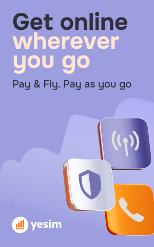 YeSIM — Pay & Fly. Get online wherever you go, pay as you go.